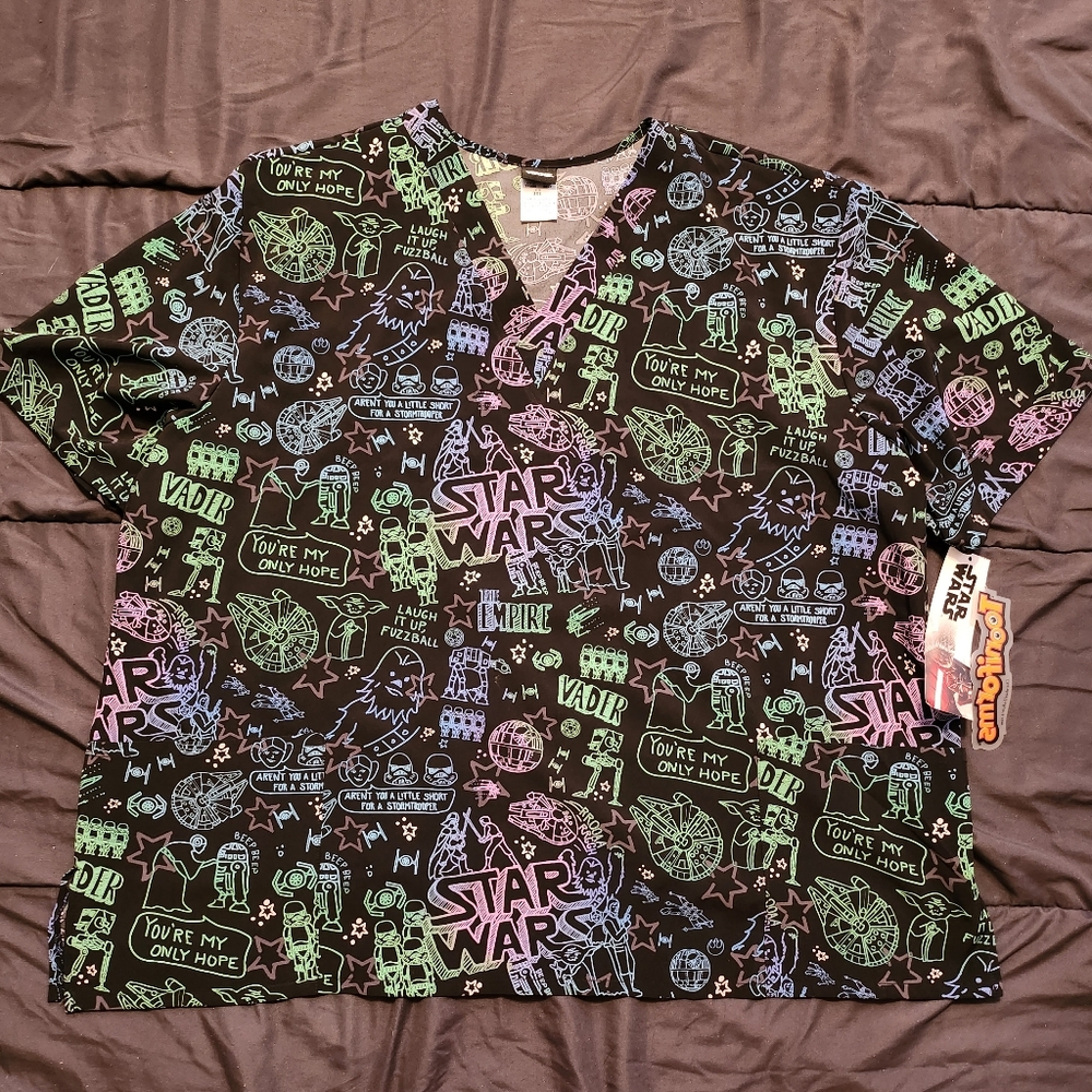 Tooniforms Star Wars Scrub Top